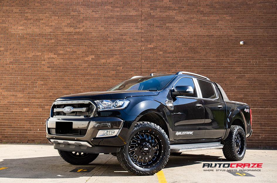 FORD RANGER GD03 GLOSS BLACK MILLED ACCENTS